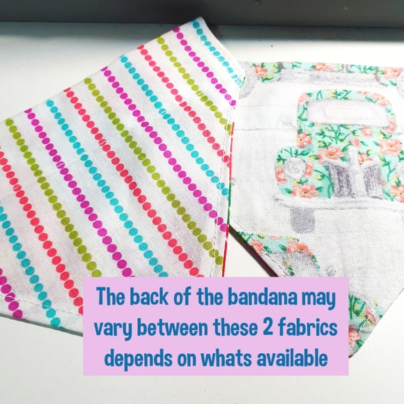 Pablo Reversible Floral Dog Bandana Leash & Scrunchie Set - Picture 3 of 7